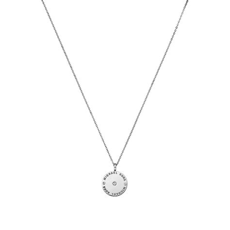 michael kors kette mkj2655040|Michael Kors MKJ2655040 Disc Necklace .